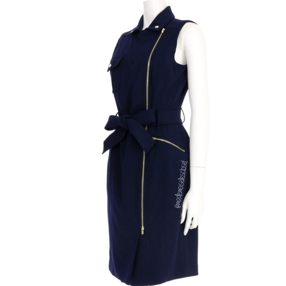 Blue Calvin Klein Dress Sz 10P - Picture 3 of 4